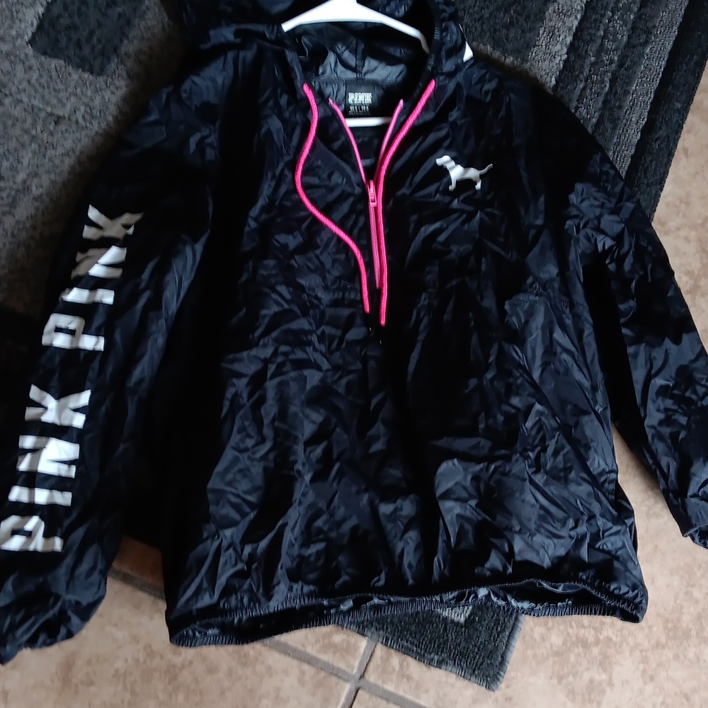 Rare Htf Pink Rain Jacket - image 1